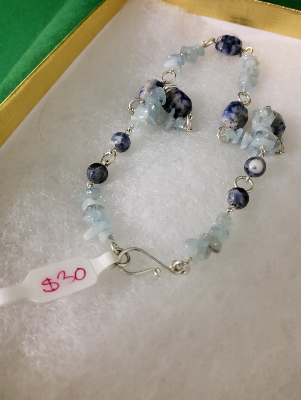 🇨🇦Artisan Blue Stone Necklace - Picture 3 of 3